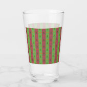 Altes Weihnachtsbaum-Muster Immergrün Glas (Rückseite)