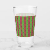 Altes Weihnachtsbaum-Muster Immergrün Glas (Vorderseite)