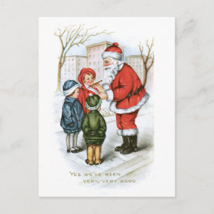 Altes Weihnachtsbild Feiertagspostkarte