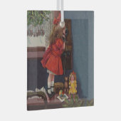 Altes Weihnachtsfernsprecher Ornament Aus Glas (Vorderseite Rechts)