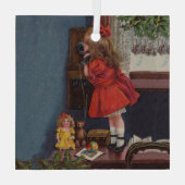 Altes Weihnachtsfernsprecher Ornament Aus Glas (Rückseite)