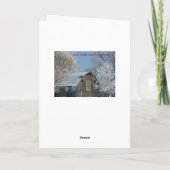 Altes Weihnachtsfest Feiertagskarte (Rückseite)