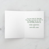 Altes Weihnachtsfest Feiertagskarte (Innenseite)