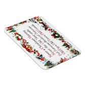 Altes Weihnachtsgedicht Magnet (Rechte Seite)