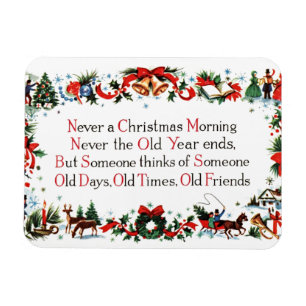 Altes Weihnachtsgedicht Magnet