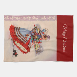 Altes Weihnachtsgeschäft Geschirrtuch