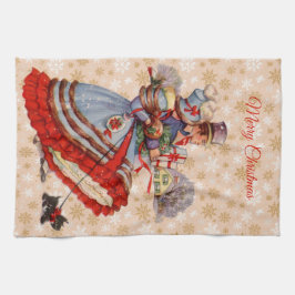 Altes Weihnachtsgeschäft Geschirrtuch