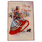 Altes Weihnachtsgeschäft Mittlere Geschenktüte (Vorderseite)