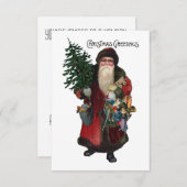 Altes Weihnachtsgeschenk Weihnachten Party Einladung (Vorne/Hinten)