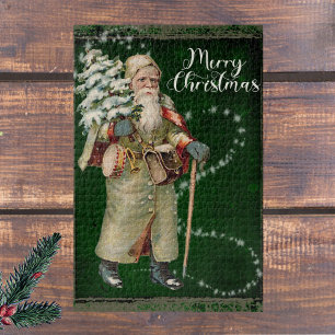 Altes Weihnachtsmann-Puzzle Puzzle