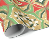 Altes Weihnachtsmuster III Geschenkpapier (Rolleneckpunkt)