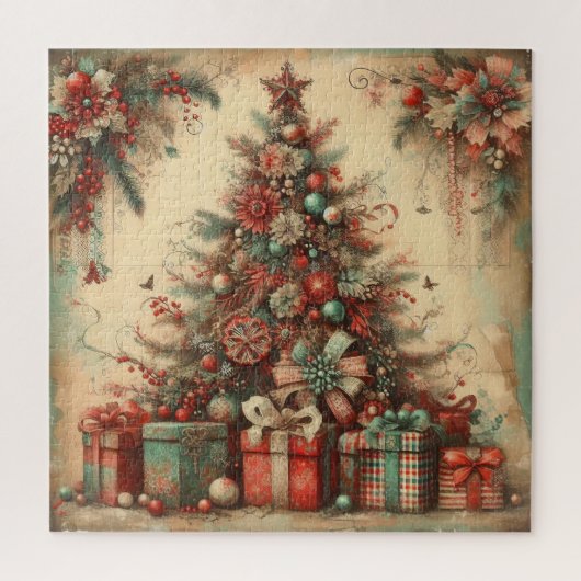 Altes Weihnachtsrätsel Puzzle (Vertikal)