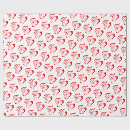 Altes Weihnachtswrapping Papier Geschenkpapier (Flach)