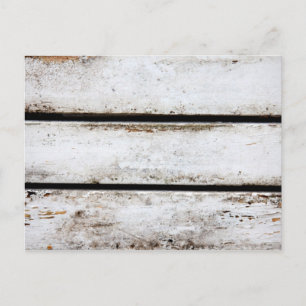 Altes weißes Holz Postkarte