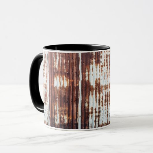 Altes Wellblech Tasse (Vorderseite Links)