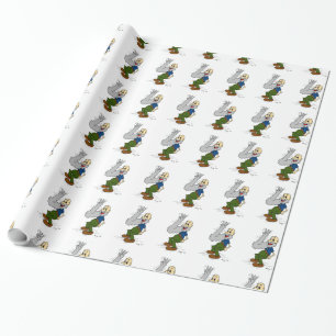 Altes Wellen von Bart Wrapping Paper Geschenkpapier