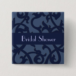 Altes Weltdesign in Blau Button