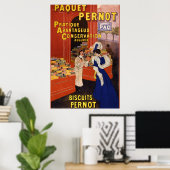 Altes Werbeplakat für Kekse Poster (Heimbüro)