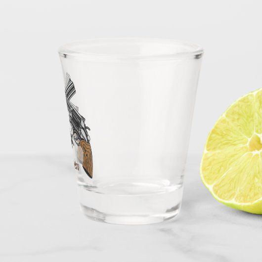 Altes West überquerte Gewehre und Abzeichen mit Na Schnapsglas (Rechts)