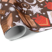 Altes Westland Geschenkpapier (Rolleneckpunkt)