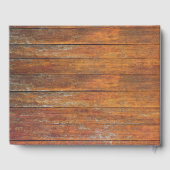 Altes Wetter Holzfußboden Gästebuch (Rückseite)