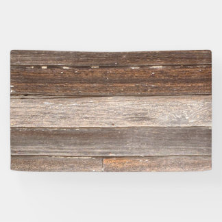 Altes Wetterholz Außenwand eines Bauernhauses Banner