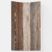 Altes Wetterholz Außenwand eines Bauernhauses Banner (Vertikal)