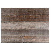 Altes Wetterholz Außenwand eines Bauernhauses Schneidebrett (Vorderseite)