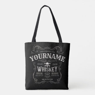 Altes Whiskey-Etikett Personalisierte Vintage Liqu Tasche