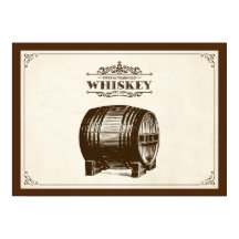 Altes Whiskeyfass-Plakat