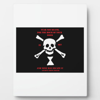 Altes Wikingergebet...Angst nicht Tod Fotoplatte