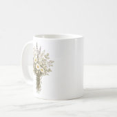 Altes Wildblumenbouquet Kaffeetasse (Vorderseite Links)