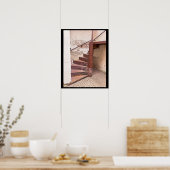 Altes Windtreppe Foto Poster (Küche)