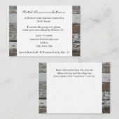 Altes Wood Hotel Unterkunftskarten Begleitkarte (Vorne/Hinten)