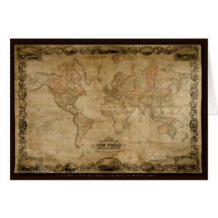 Altes World Map Designer-Geschenk
