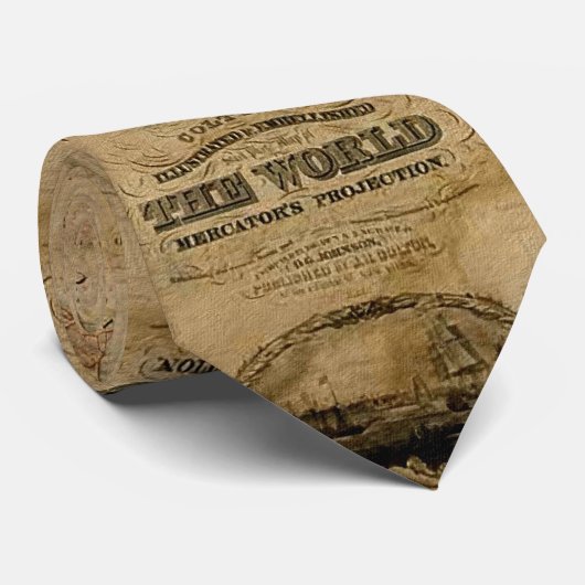 Altes World Map Designer-Geschenk Krawatte (Gerollt)