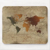 Altes World Map Designer-Geschenk Mousepad (Vorne)