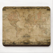 Altes World Map Designer-Geschenk Mousepad (Vorne)