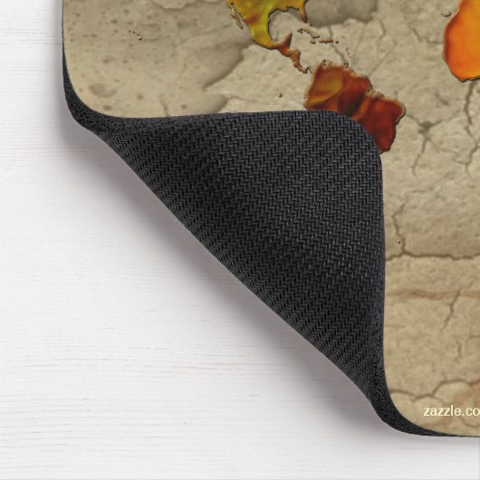 Altes World Map Designer-Geschenk Mousepad (Ecke)