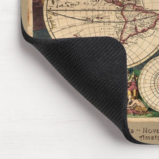 Altes World Map Designer-Geschenk Mousepad (Ecke)