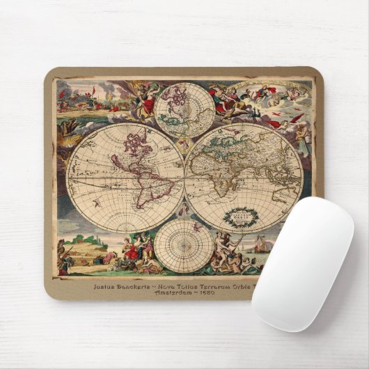Altes World Map Designer-Geschenk Mousepad (Mit Mouse)
