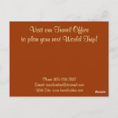 Altes World Map Designer-Geschenk Postkarte (Rückseite)