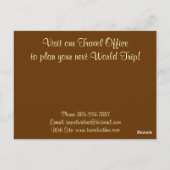 Altes World Map Designer-Geschenk Postkarte (Rückseite)