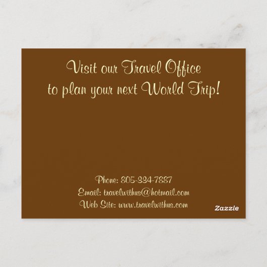 Altes World Map Designer-Geschenk Postkarte (Rückseite)