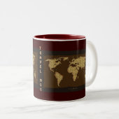 Altes World Map Designer-Geschenk Zweifarbige Tasse (VorderseiteRechts)