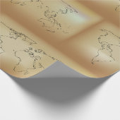 Altes World Map Wrapper Geschenkpapier (Ecke)