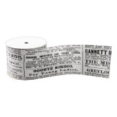 Altes Zeitungsdesign Ripsband (Spule)