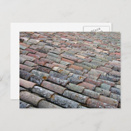 Altes Ziegeldach Postkarte (Vorne/Hinten)
