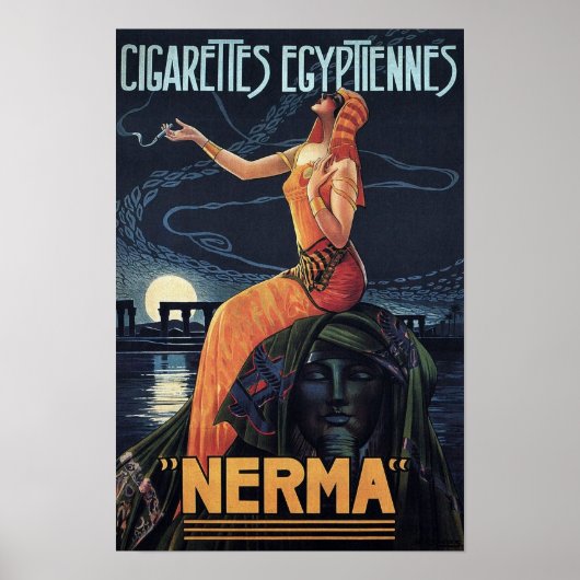 Altes Zigarettenplakat Poster (Vorne)