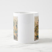 Altes Zirkusplakat mit Umzugsfloat Jumbo-Tasse (Vorderseite)